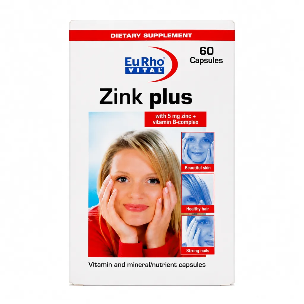 eurho-vital-zinc-plus-5mg-60-tabs.webp کپسول زینک پلاس ۵ میلیگرم یوروویتال ۶۰ عددی