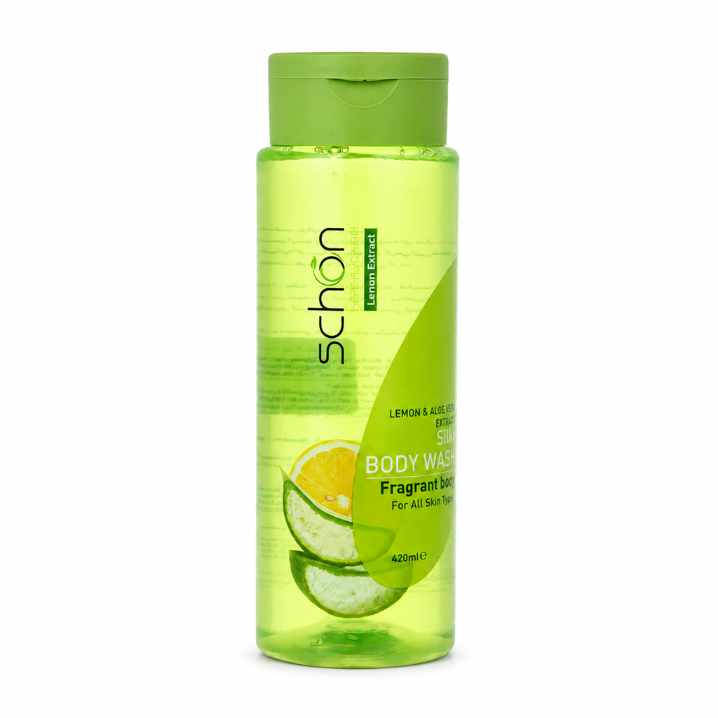 schon-lemon-and-aloe-vera-body-wash-420ml شامپو بدن لیمو و آلوئهورا شون