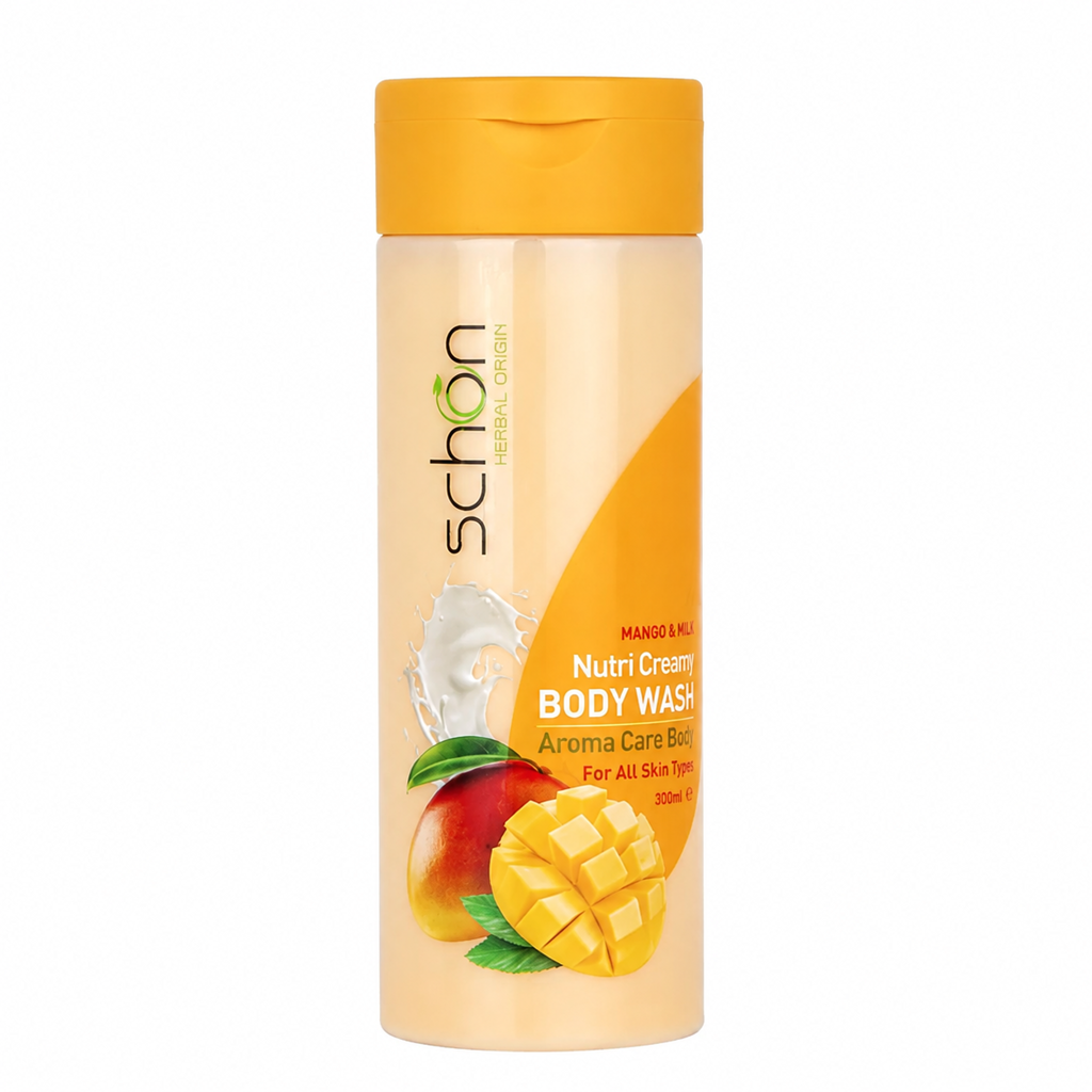 schon-milk-and-mango-body-wash-300ml.webp شامپو بدن شیر و انبه شون ۳۰۰ میلیلیتر
